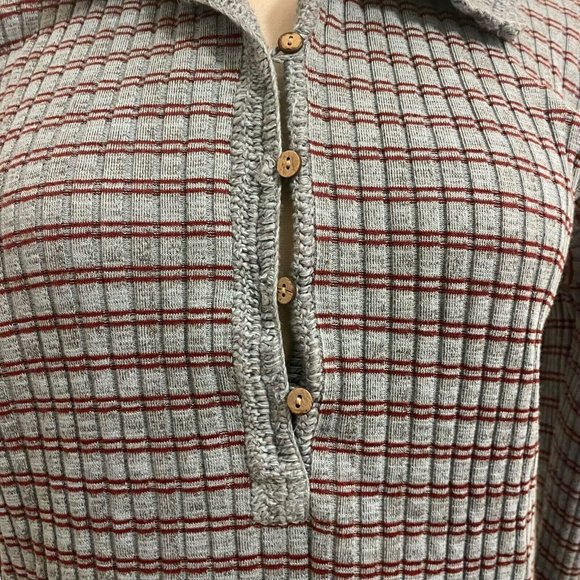 Free People Delilah Ribbed Henley Top - Picture 5 of 10